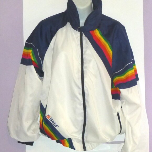 Vintage BASF Women's Lightweight Windbreaker Jacket Size: Medium PLEASE READ - Picture 1 of 16